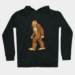 Big foot with a beard hairstyle Hoodie